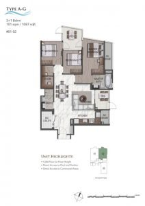 K-Suites-Floor-Plan-3+1-Type-AG